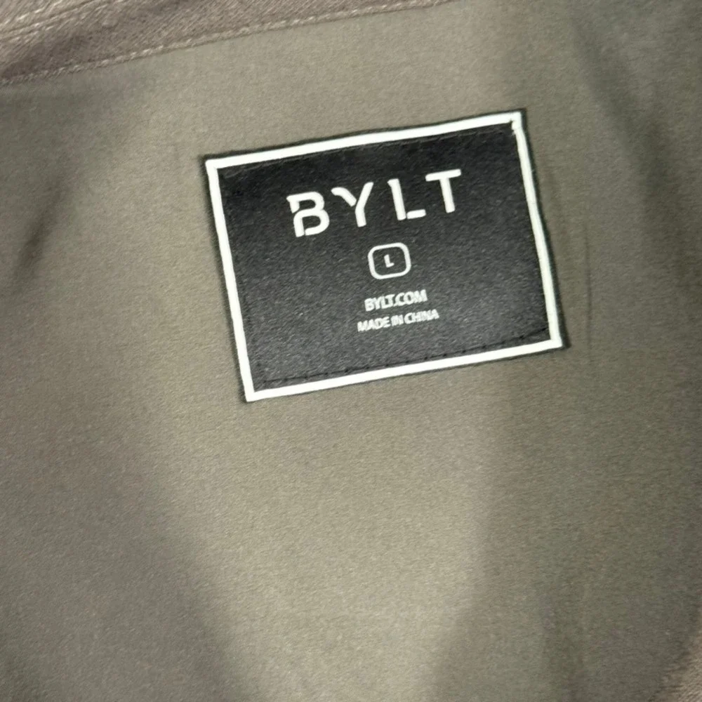 BYLT Basics Mens Executive Coaches Jacket Dark Forest Green Large Casual NWOT